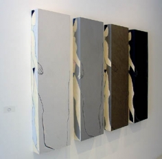 Susan Weil, Peripheries I, 2004, Acrylic on wood, 48 x 74&quot;