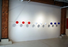 Michael Petry,  The Axis , 2007, Blown glass and steel (9 pieces), dimensions variable