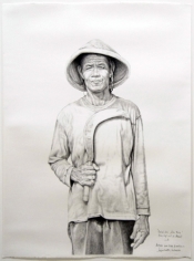 Belok Kiri Jalan Terus (Turn Left and Go Ahead), 2015, charcoal on paper, 48.8 x 35&nbsp;inches/124 x 89 cm