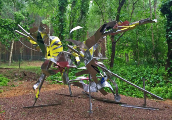 FRE ILGEN的创作安装于BEI WU 雕塑公园