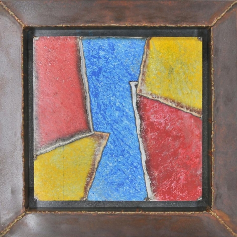 Nathan Slate Joseph, Suomo, 2011, pure pigment on steel, 28 x 28 inches