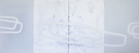 Udo N&ouml;ger, Carriage, 2016, mixed media on canvas, 75 x 192 inches/190.5 x 487.7 cm