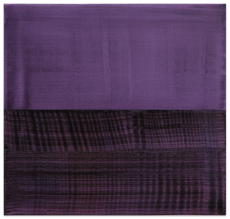Split Violet Blue 1, 2016, oil on linen,&nbsp;23 x 24 inches/58.4 x 61 cm