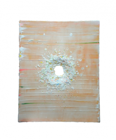 Boundless II, 2016, acrylic paint, heavy gel on fiberglass, 59.5 x 47.6 x 3.2 inches/151 x 121 x 8 cm