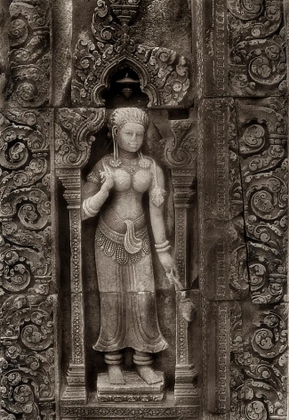 &quot;Aspara Carving, Banteay Srei&quot;, Silver Gelatin Print, 20 x 16&quot;