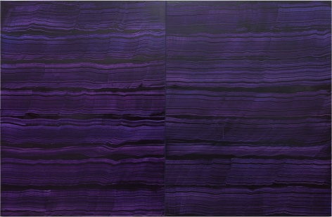 4 Los Angeles - Violet Blue, 2016, oil on linen,&nbsp;83 x 128 inches/210.8 x 325.1 cm
