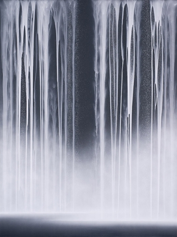 Waterfall, 2014,&nbsp;acrylic and fluorescent pigments on Japanese mulberry paper,&nbsp;102 x 76.3 inches/259 x 194 cm