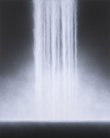 Hiroshi Senju, Waterfall, 2013, acrylic pigments on Japanese mulberry paper, 89.5 x 71.6 inches