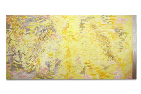 Once in the Morning, 2014, oil on linen, 72 x 151 inches/182.9 x 383.5 cm