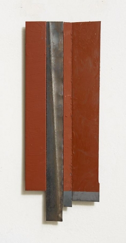 Untitled, 2012, rust preventive paint on steel, 12 x 4.5 inches