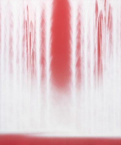 Waterfall, 2019, natural pigments on Japanese mulberry paper mounted on board, 76.3&nbsp;x 63.8&nbsp;inches/194 x 162 cm