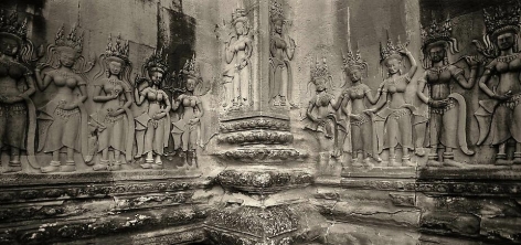 &quot;Aspara Corner, Angkor Wat&quot;, Archival Pigment Print, 20 x 40&quot;