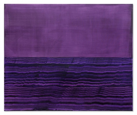 Ricardo Mazal, Split Violet Blue 4, 2017, 48 x 57.5 inches/122 x 146 cm
