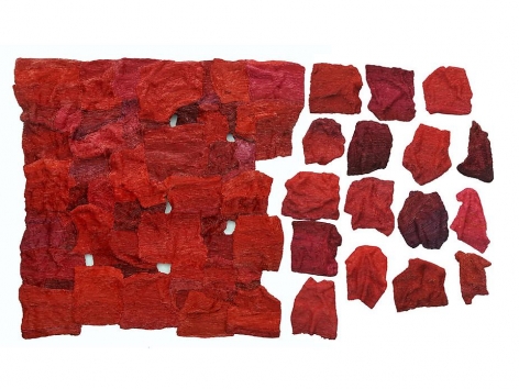 Belong Series II, 2011, mixed media on canvas, 49.2 x 78.7 x 3.9 inches