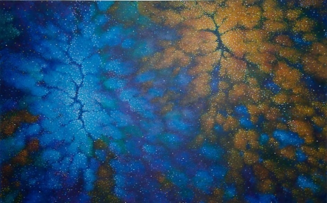 Beyond Blue, 2011,acrylic on canvas, 80 x 120 inches