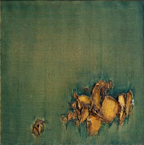 Yellow Green Duet, 1969, Oil on canvas, 26 x 26&quot;