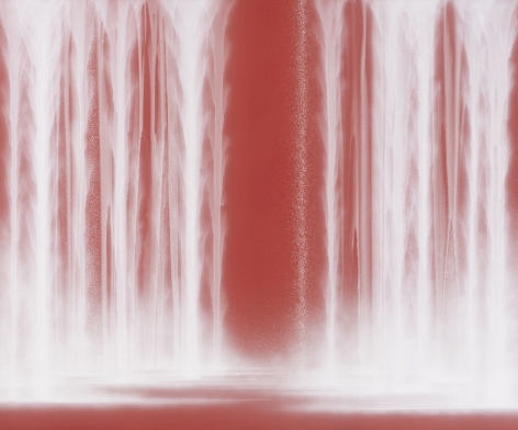 Waterfall, 2020, natural pigments on Japanese mulberry paper mounted on board, 63.8 x 76.3 inches/162 x 194 cm