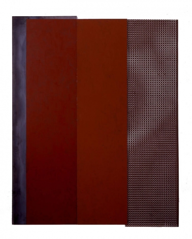 Merrill Wagner,  Ripple , 2006, Rust preventative paint on steel, 72.75 x 57.5&quot;