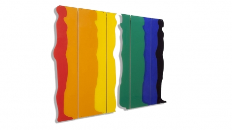 Standing Figure, 1967, acrylic on Plexiglas, 48.5 x 65 inches/123.2 x 165.1 cm