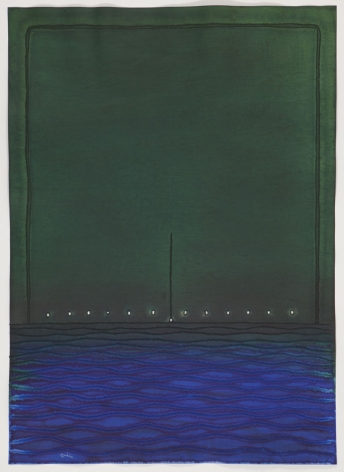 Balini III, 2010, ink and dye on paper, 55 x 39 inches/140 x 100 cm