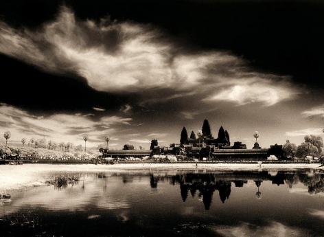 &quot;Solar Eclipse, Angkor Wat&quot;, Silver Gelatin Print, 20 x 24&quot;
