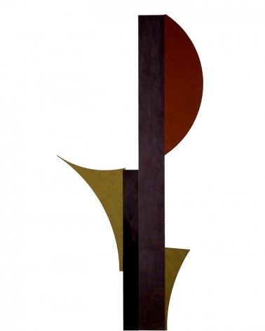 Merrill Wagner,  Amaryllis , 2006, Rust preventative paint on steel, 120 x 53&quot;