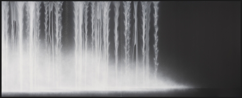 Hiroshi Senju, Waterfall, 2014, acrylic pigments on Japanese mulberry paper, 71.6 x 179 inches/182 x 455 cm