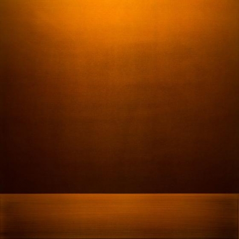 , Perception Copper Gold, 2016, urethane on aluminum, 36 x 36 inches/91.5 x 91.5 cm