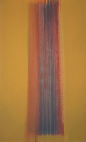 Yellow Linx, 2001, Mixed media on Arches paper, 40.5 x 26&quot;