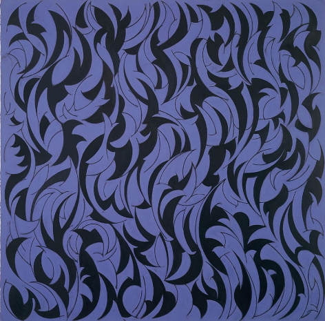 Pitch Blend, 2007, Oil on tinted gesso on canvas, 60 x 60&quot;
