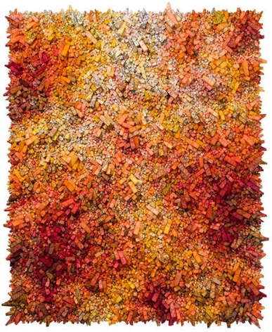 Chun Kwang Young, Aggregation 18 - AP023, 2018, mixed media with Korean mulberry paper, 70.1&nbsp;x 57.1&nbsp;inches/178 x 145 cm