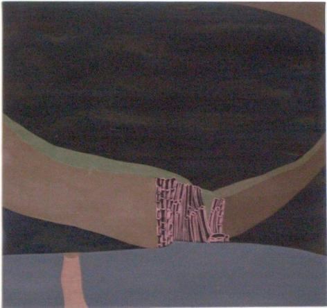 Frances Barth, I&rsquo;m in a dangerous mood, 2004, acrylic on canvas, 52 x 96 inches