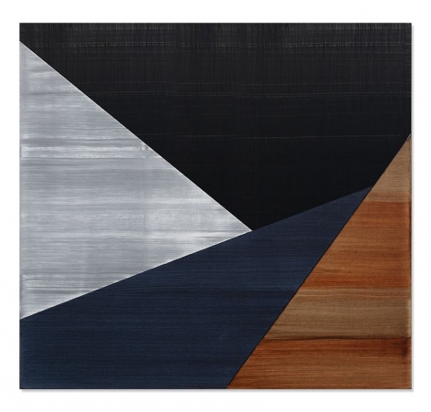 Ricardo Mazal, SP Black 11, 2019, oil on linen, 30 x 32 inches/76.2 x 81.3 cm