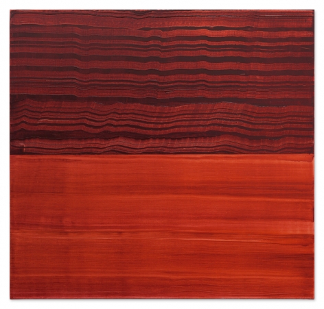 Ricardo Mazal, Violet Red and Red 1, 2017, oil on linen, 40 x 42 inches/102 x 107 cm