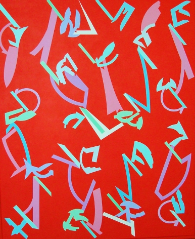 Michael Bette, September 2000, 2000, Acrylic on canvas, 67 x 55&quot;