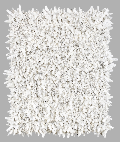 Aggregation 15 - MY028, 2015, mixed media with Korean mulberry paper, 74 x 63.4 inches/188 x 161 cm
