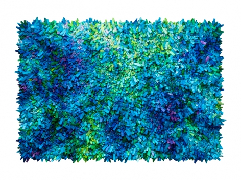 Chun Kwang Young, Aggregation 18 - AP027, 2018, mixed media with Korean mulberry paper, 57.9 x 81.9 inches/147 x 208 cm
